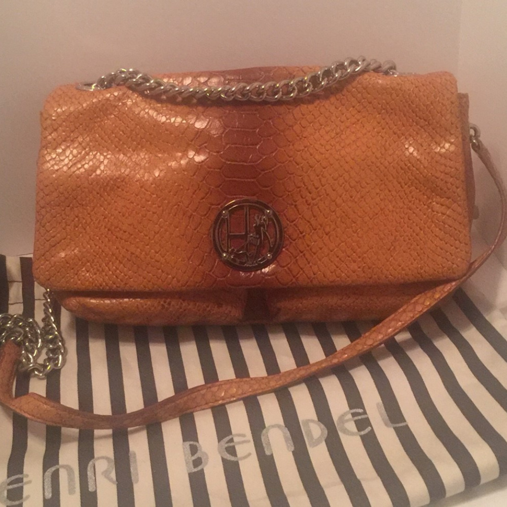 Henri Bendel Snakeskin Shoulder Bag